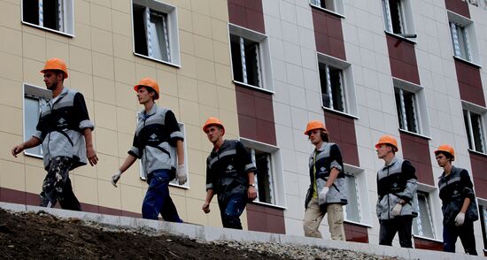 Construction of Presidential Cadet School in Vladivostok