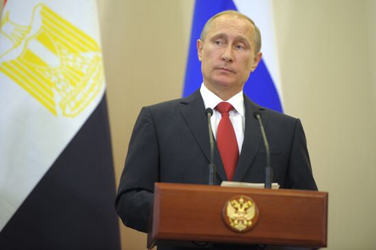 Vladimir Putin meets with Abdel Fattah al-Sisi in Sochi