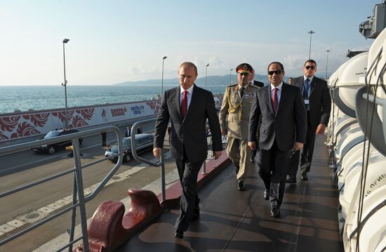 Vladimir Putin meets with Abdel Fattah el-Sisi in Sochi
