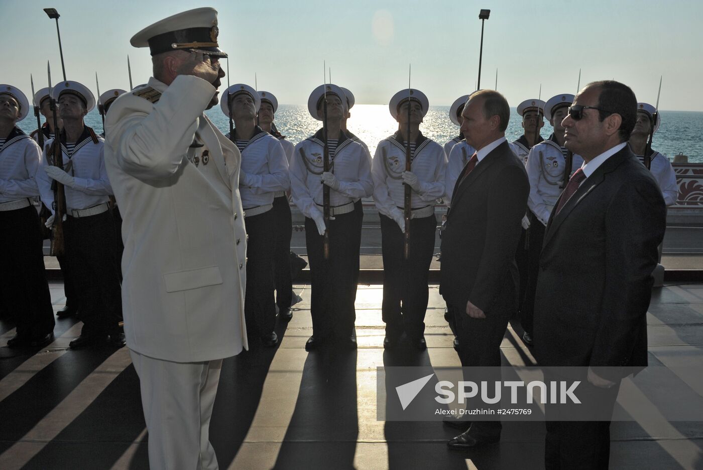 Vladimir Putin meets with Abdel Fattah el-Sisi in Sochi