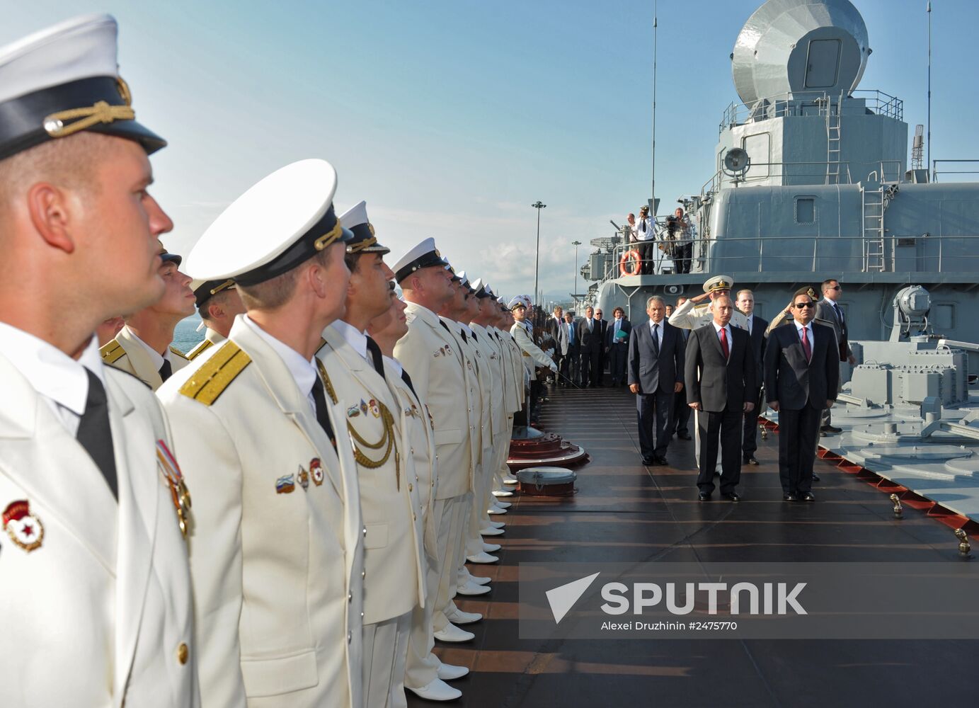 Vladimir Putin meets with Abdel Fattah el-Sisi in Sochi