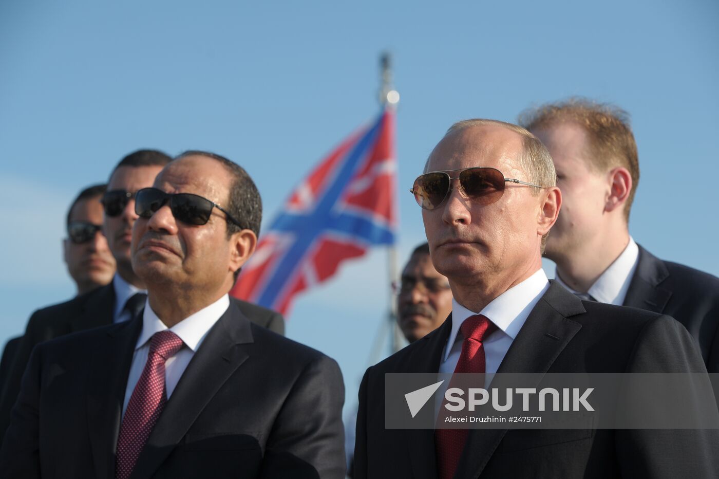 Vladimir Putin meets with Abdel Fattah al-Sisi in Sochi