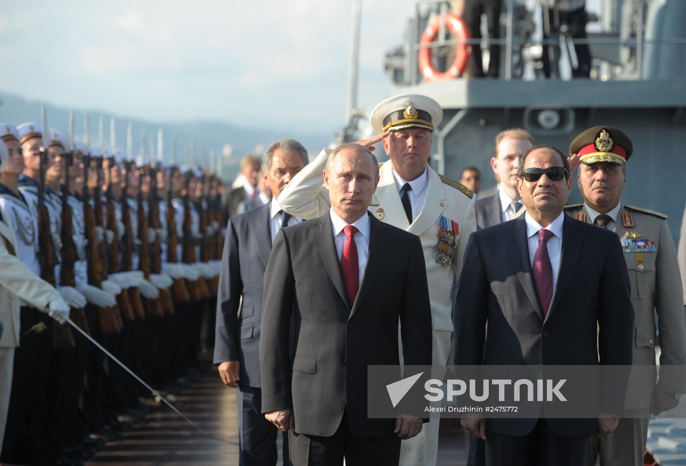 Vladimir Putin meets with Abdel Fattah al-Sisi in Sochi
