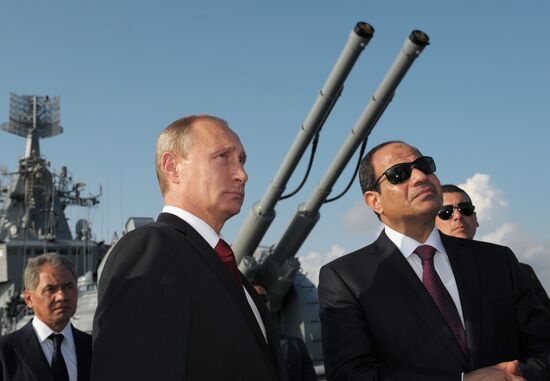 Vladimir Putin meets with Abdel Fattah el-Sisi in Sochi