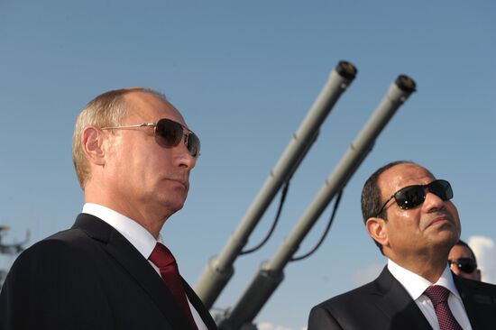 Vladimir Putin meets with Abdel Fattah el-Sisi in Sochi