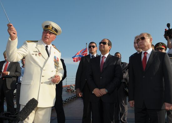 Vladimir Putin meets with Abdel Fattah el-Sisi in Sochi