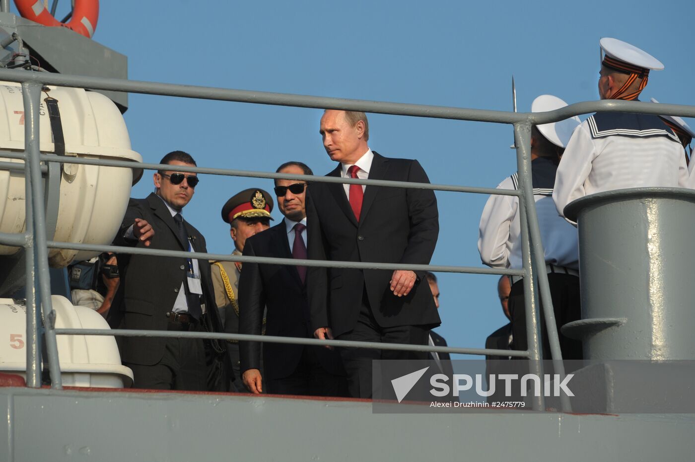 Vladimir Putin meets with Abdel Fattah el-Sisi in Sochi