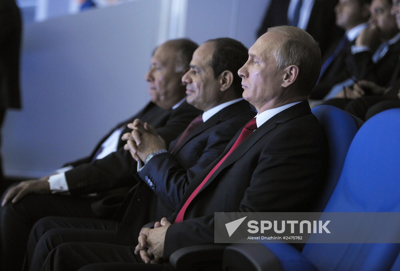 Vladimir Putin meets with Abdel Fattah el-Sisi in Sochi