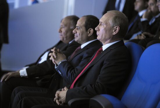 Vladimir Putin meets with Abdel Fattah el-Sisi in Sochi