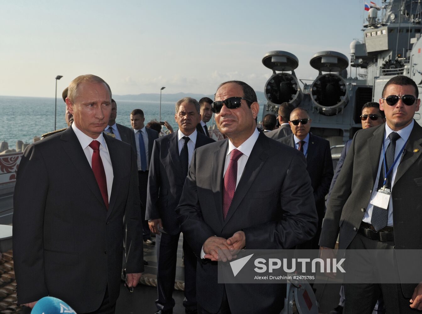 Vladimir Putin meets with Abdel Fattah el-Sisi in Sochi