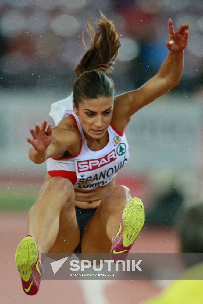 European Athletics Championships. Day two