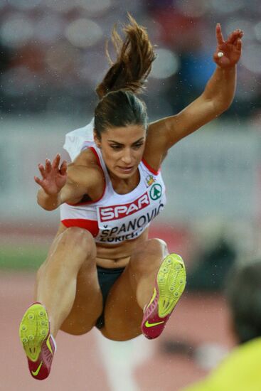 European Athletics Championships. Day two
