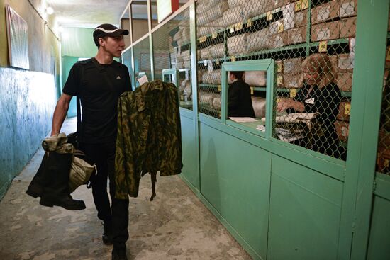 Reservist training in Novosibirsk