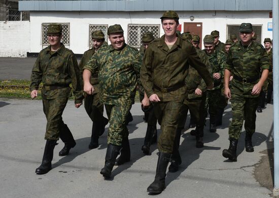 Reservist training in Novosibirsk