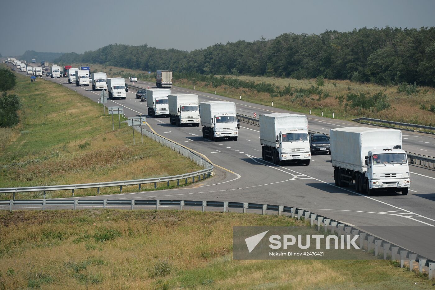 Russia's humanitarian aid for Ukraine continues journey