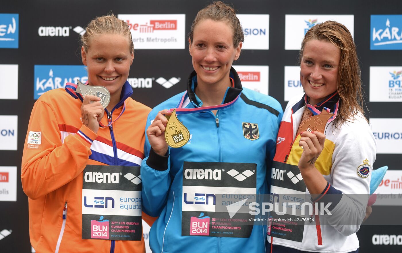 European Swimming Championships. Day two