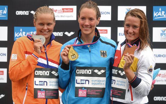 European Swimming Championships. Day two