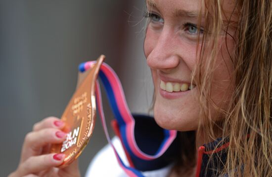 European Swimming Championships. Day two