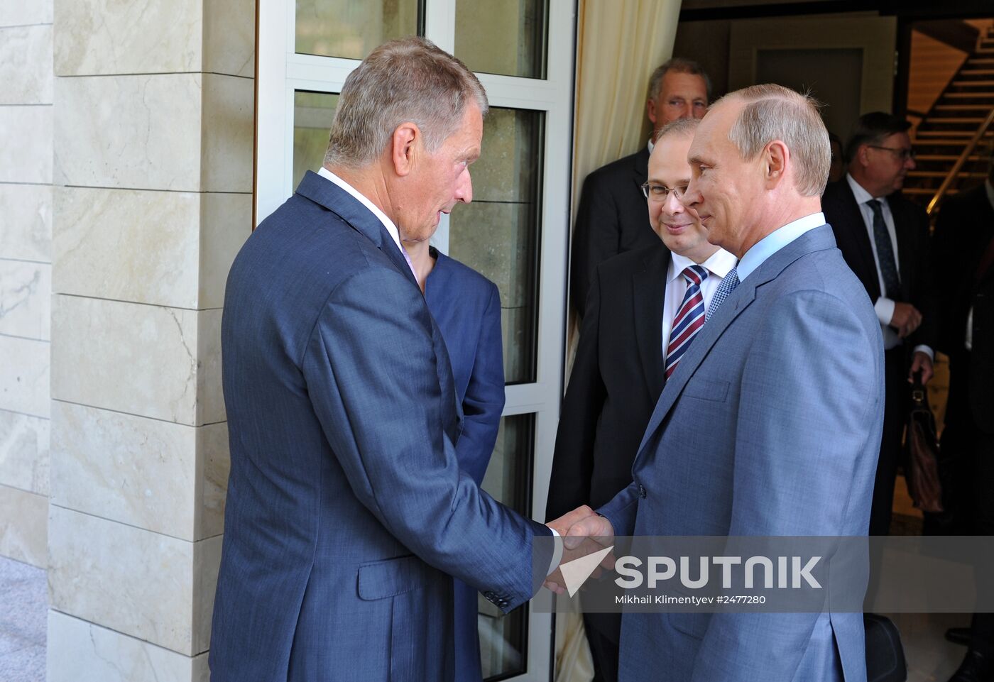 Vladimir Putin meets with President of Finland Sauli Niinistö