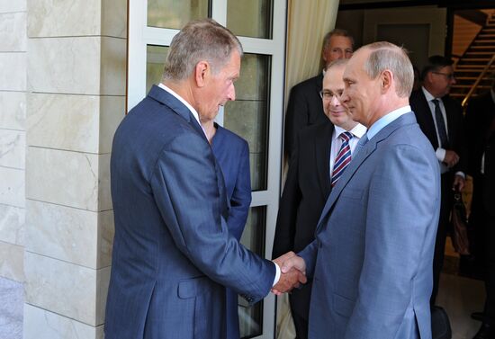 Vladimir Putin meets with President of Finland Sauli Niinistö