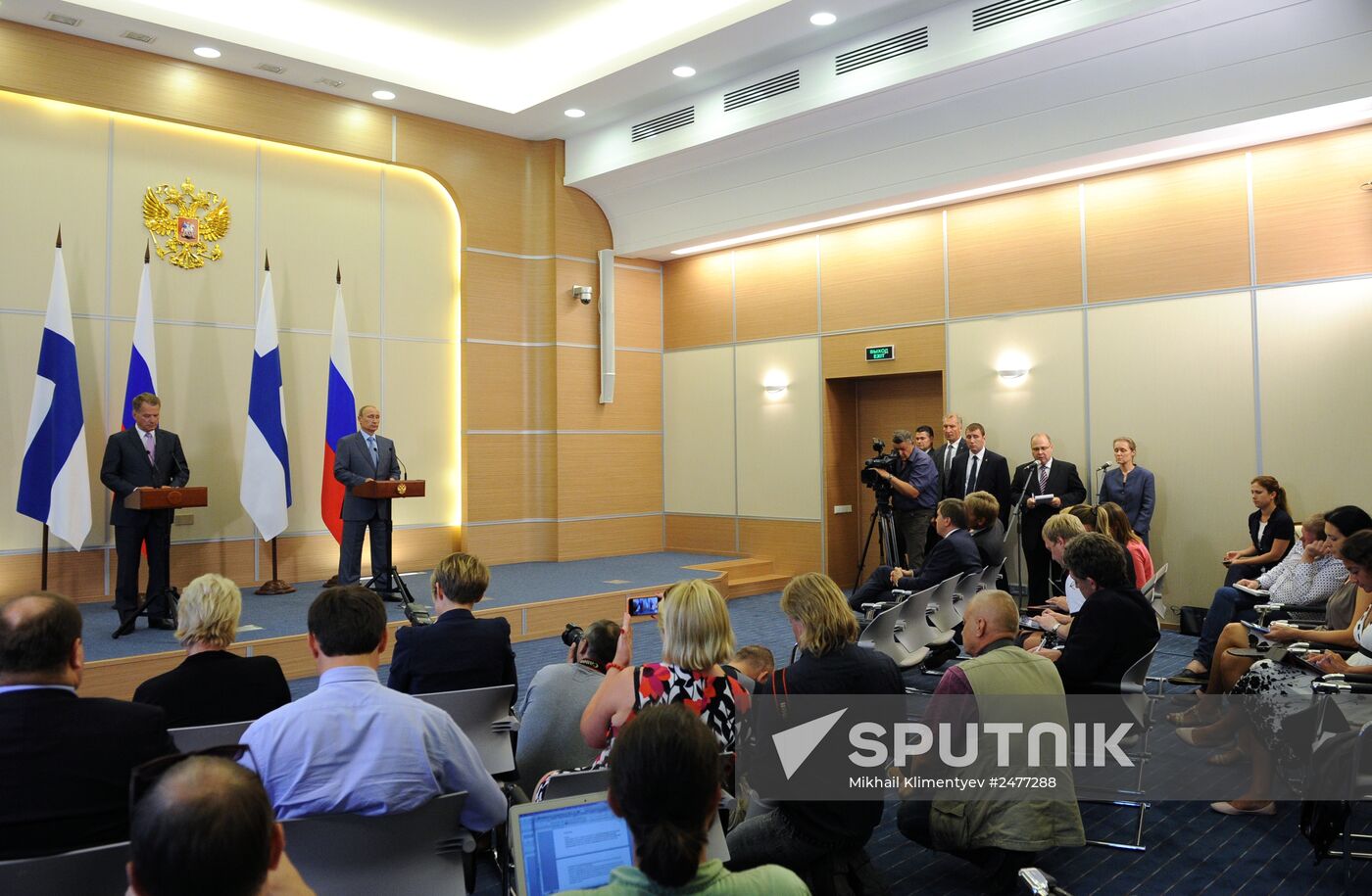 Vladimir Putin meets with President of Finland Sauli Niinistö