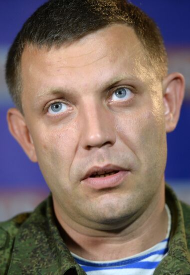 Briefing by DPR Prime Minister Alexander Zakharchenko in Donetsk