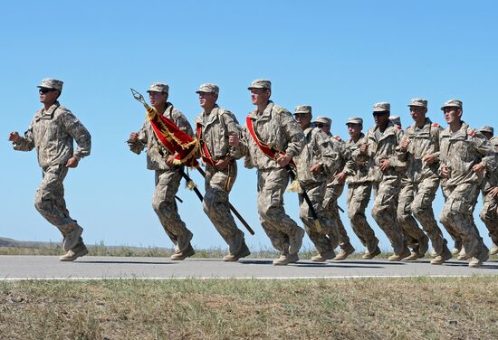 Interaction 2014 CSTO CRRF military drill in Kazakhstan