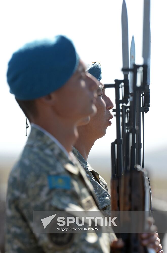 Interaction 2014 CSTO CRRF military drill in Kazakhstan