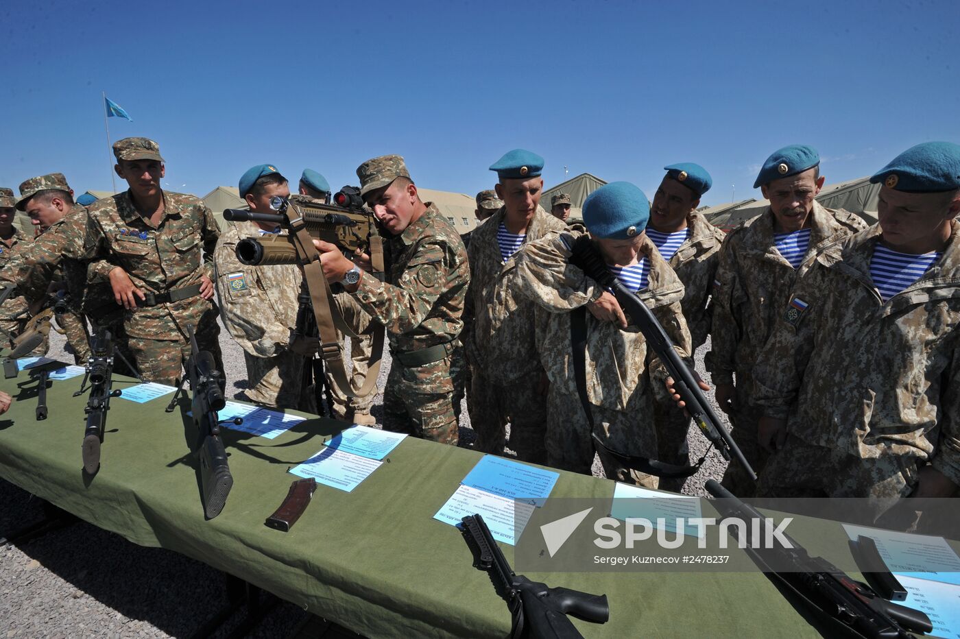 Interaction 2014 CSTO CRRF military drill in Kazakhstan