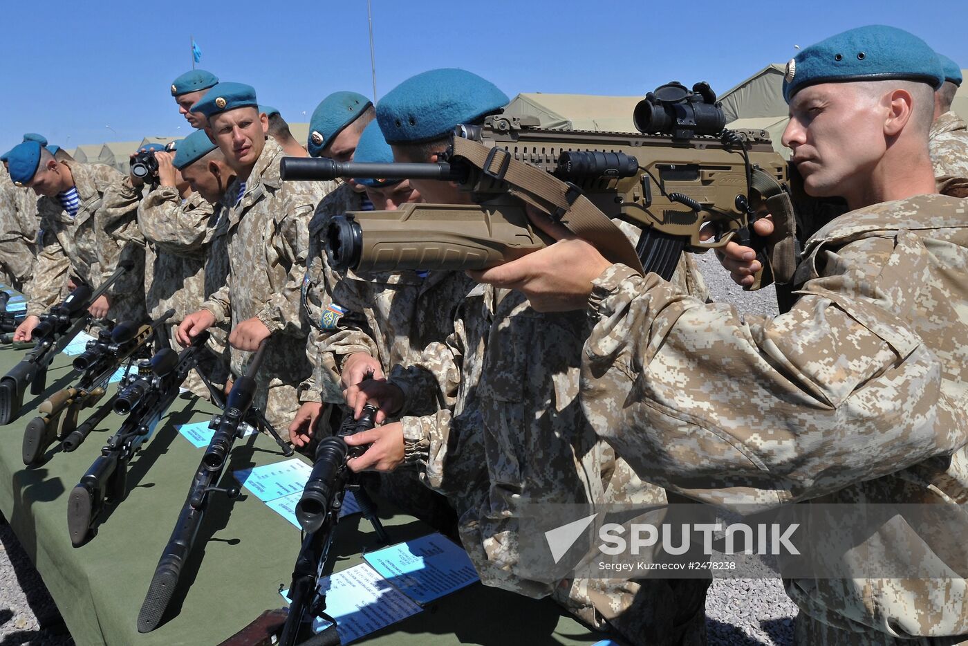 Interaction 2014 CSTO CRRF military drill in Kazakhstan