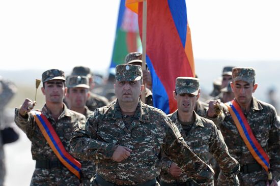 Interaction 2014 CSTO CRRF military drill in Kazakhstan