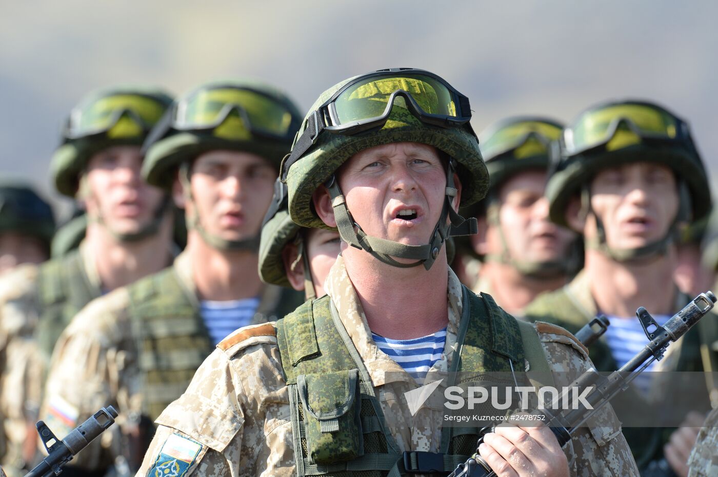 Interaction-2014 exercises by Collective Rapid Reaction Force at Spassk