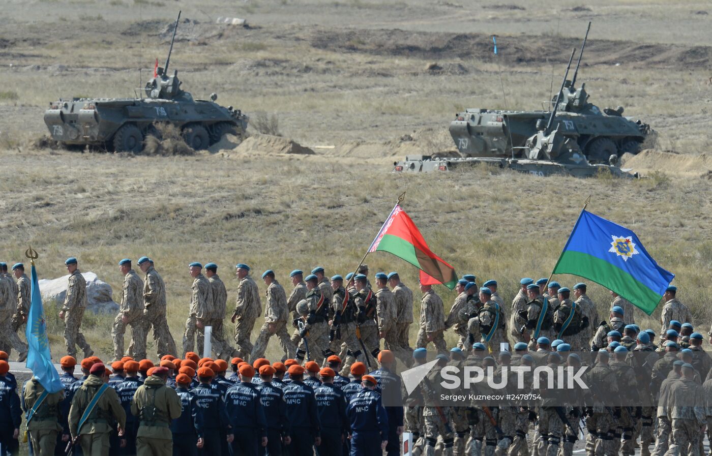 Interaction-2014 exercises by Collective Rapid Reaction Force at Spassk