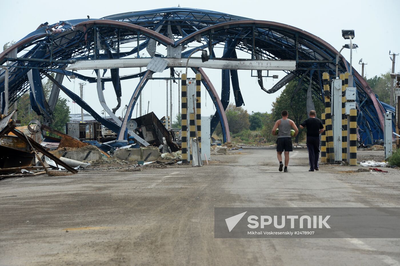 Checkpoint "Dolzhansky" in Lugansk region