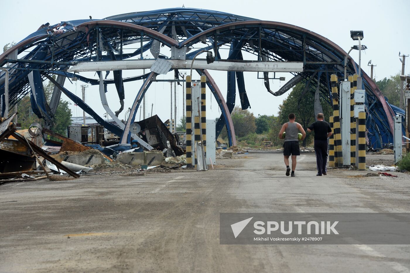 Checkpoint "Dolzhansky" in Lugansk region