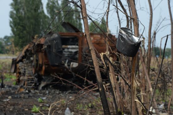 Dolzhansky checkpoint in Lugansk Region