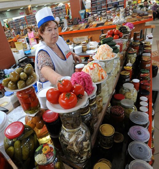 Grocery market in Chelyabinsk