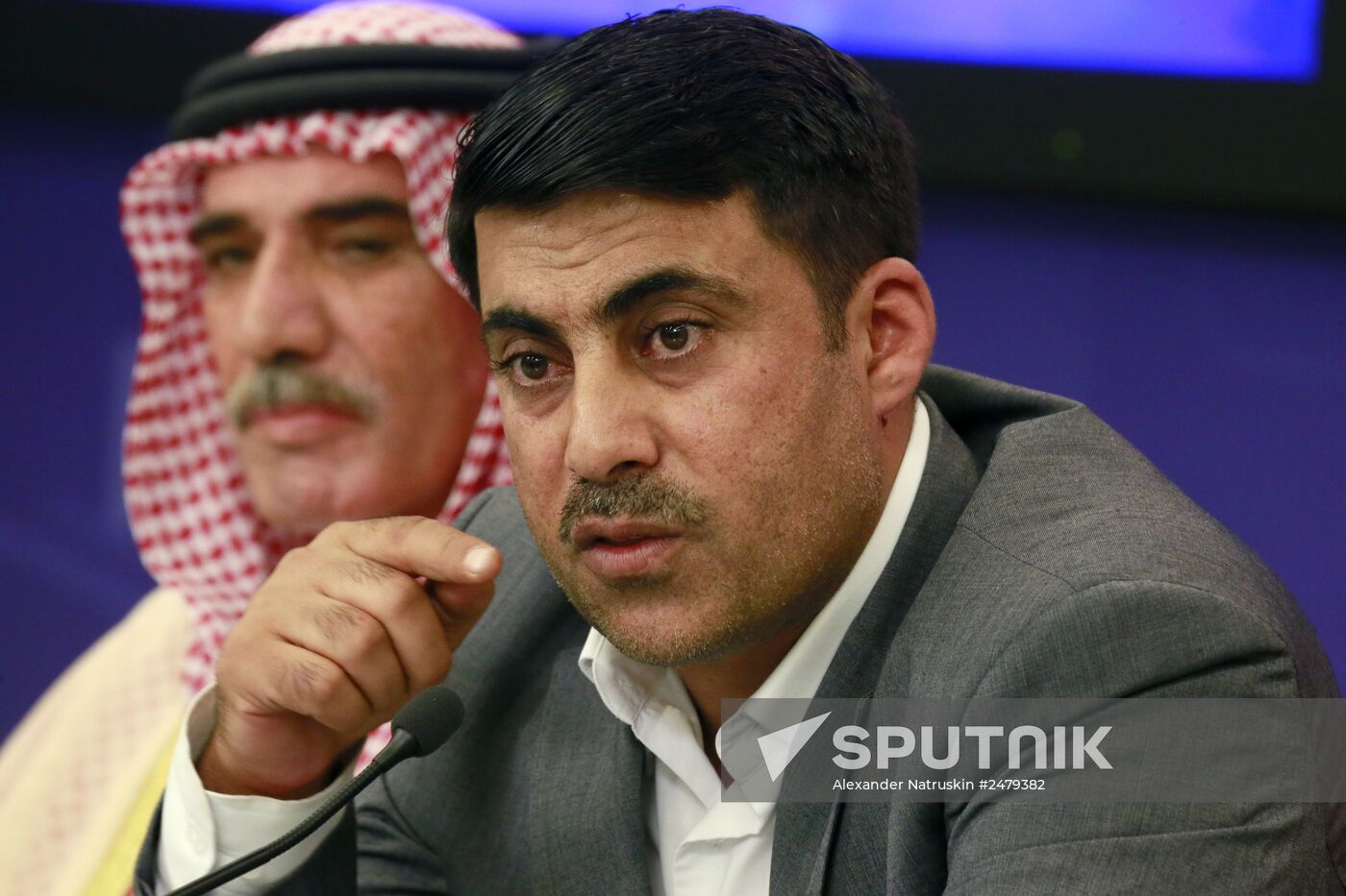 Press conference of sheiks of tribes from north-west of Syria