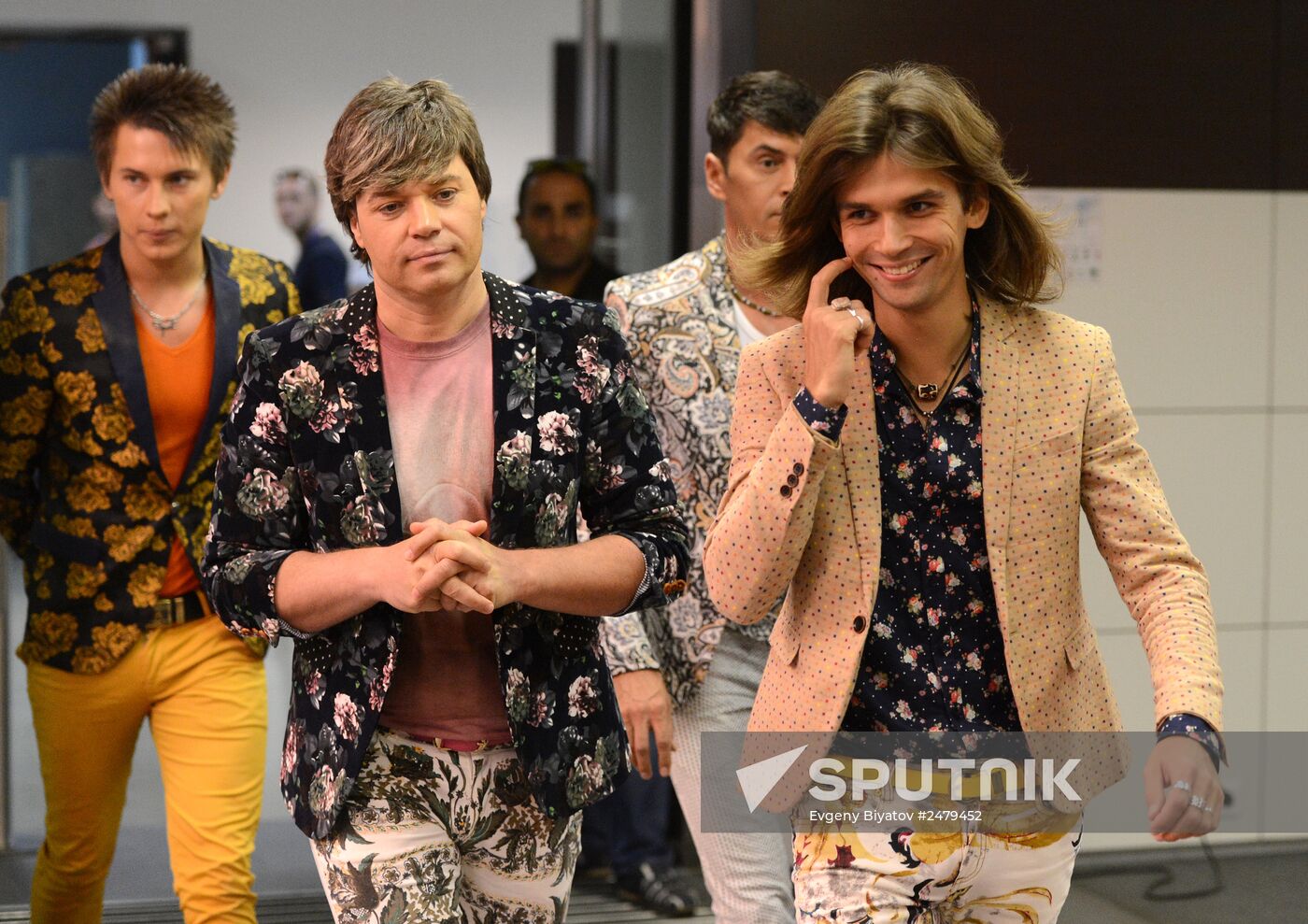 News conference with Na Na band