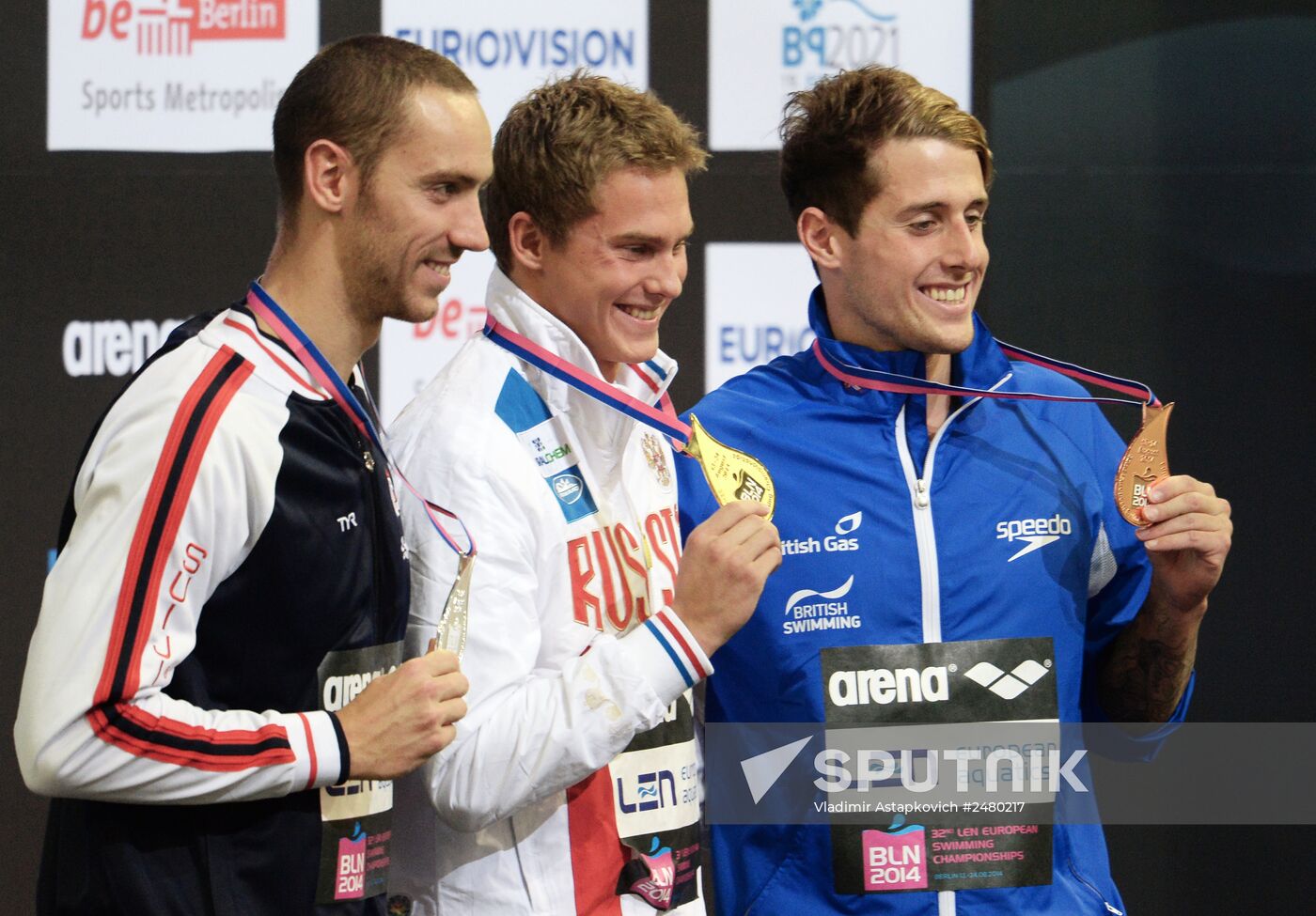 European Swimming Championships. Day nine