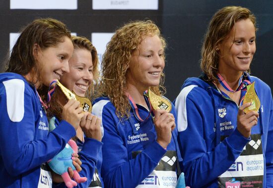 European Swimming Championships. Day nine