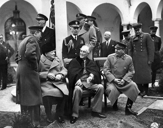 Yalta (Crimean) conference of three allied powers on 4-11 February 1945