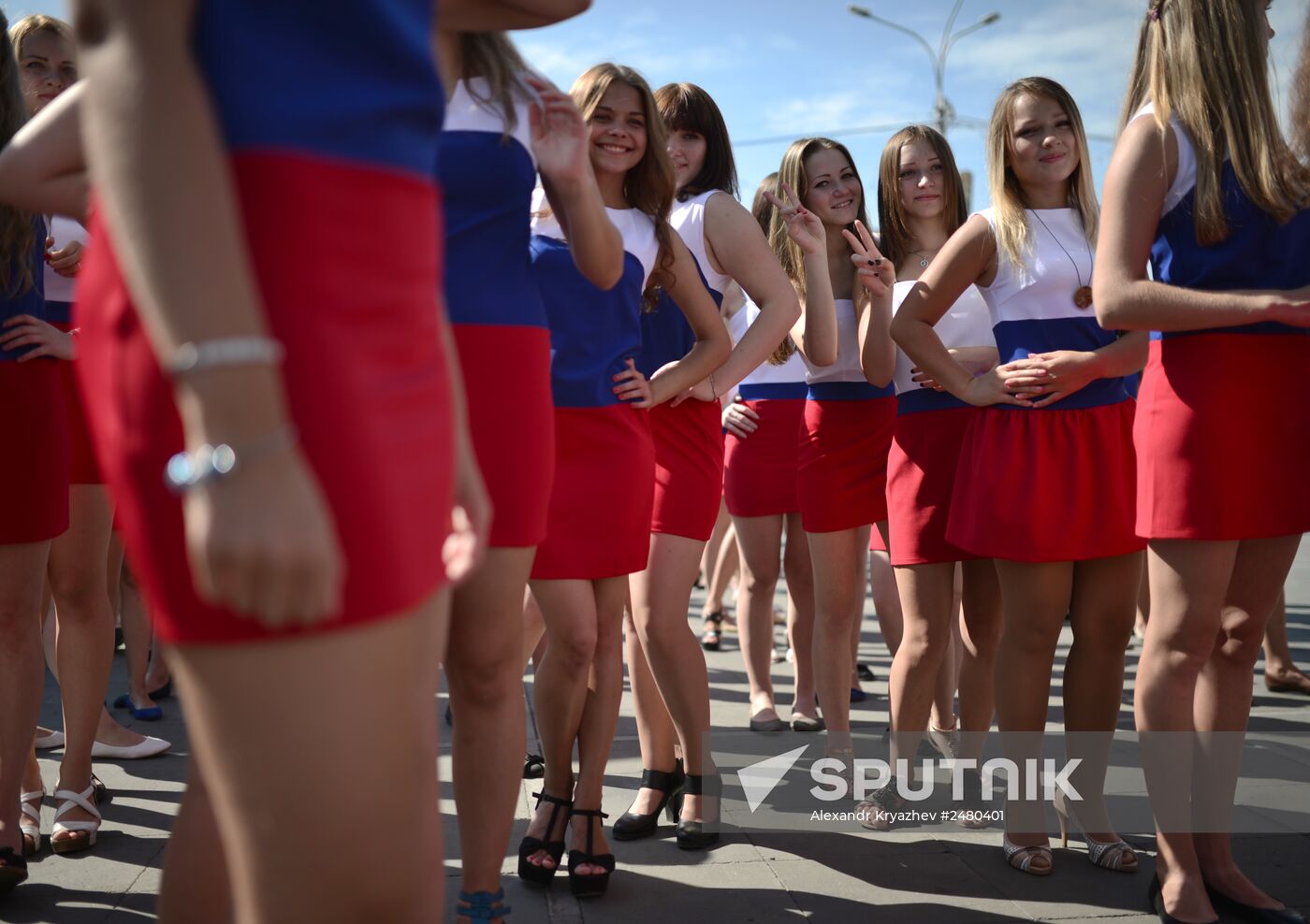 Russian National Flag Day celebrations