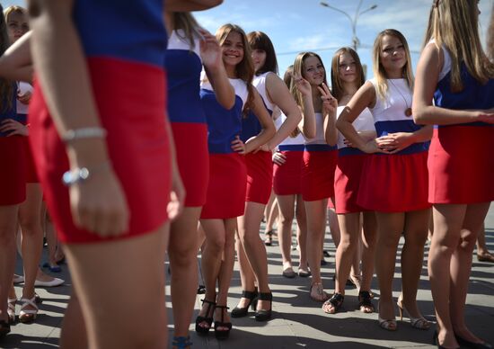 Russian National Flag Day celebrations