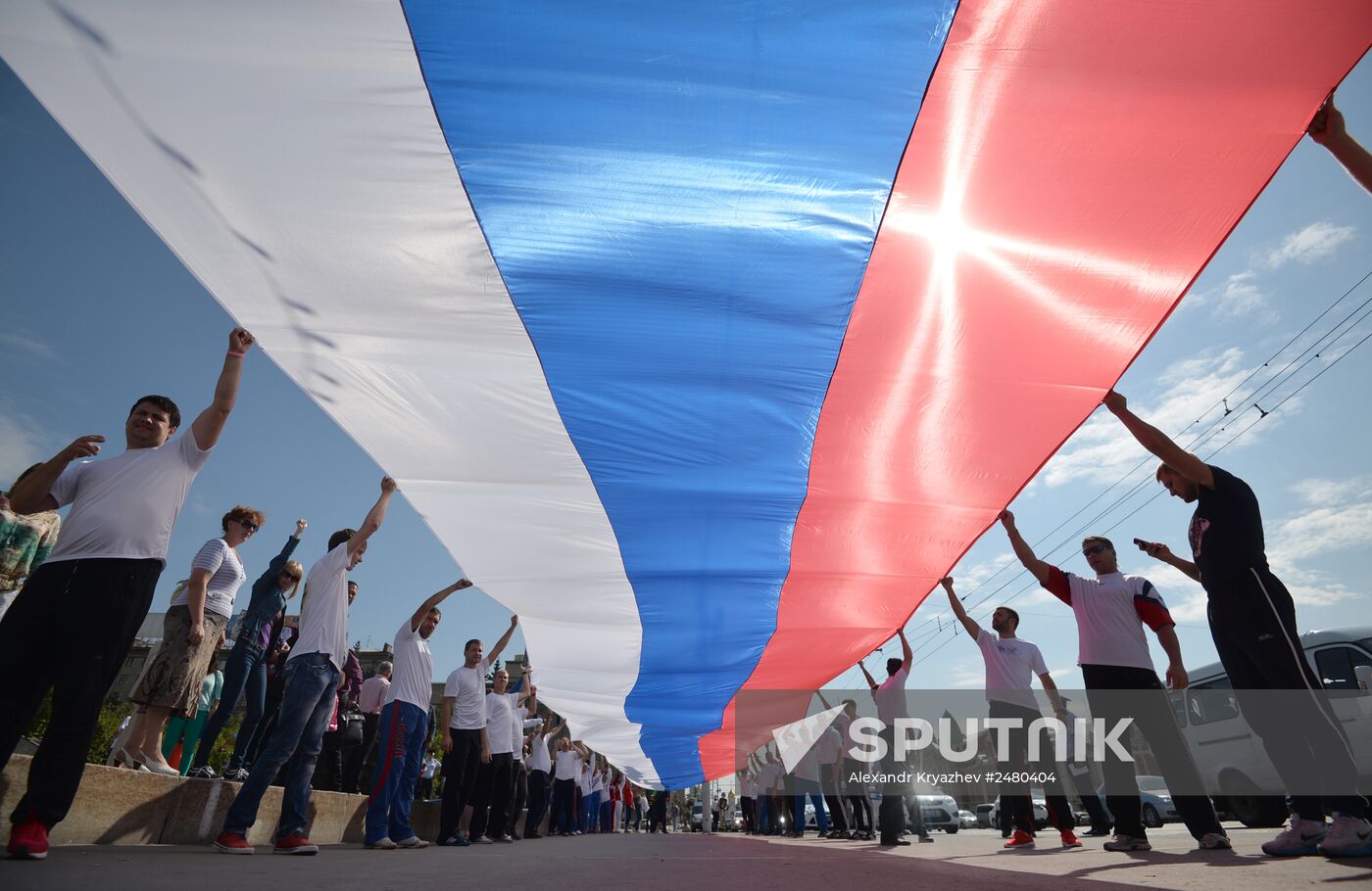 Russian National Flag Day celebrations