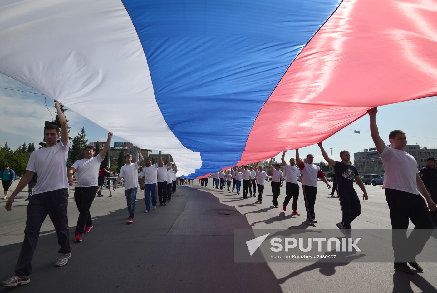 Russian National Flag Day celebrations