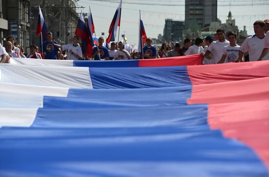 Russian National Flag Day celebrations