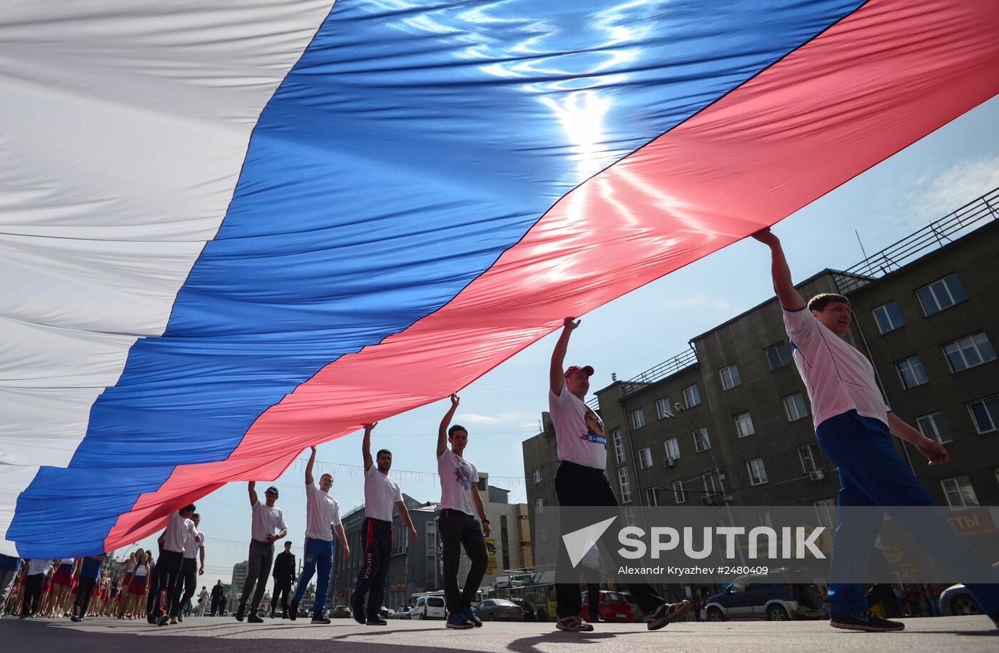 Russian National Flag Day celebrations