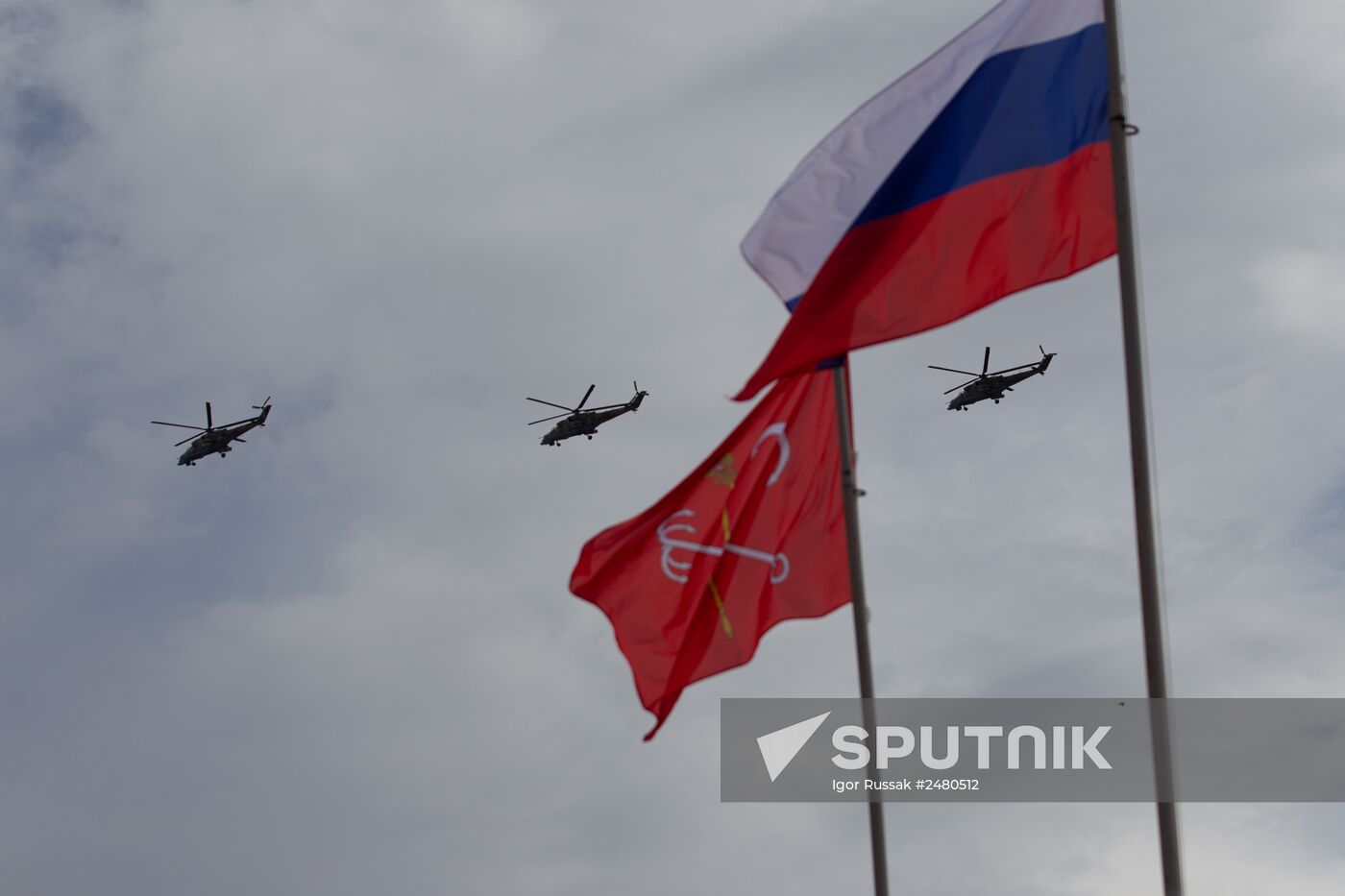 Official ceremony of raising Russian Navy colors on Novorossiysk diesel-electric submarine