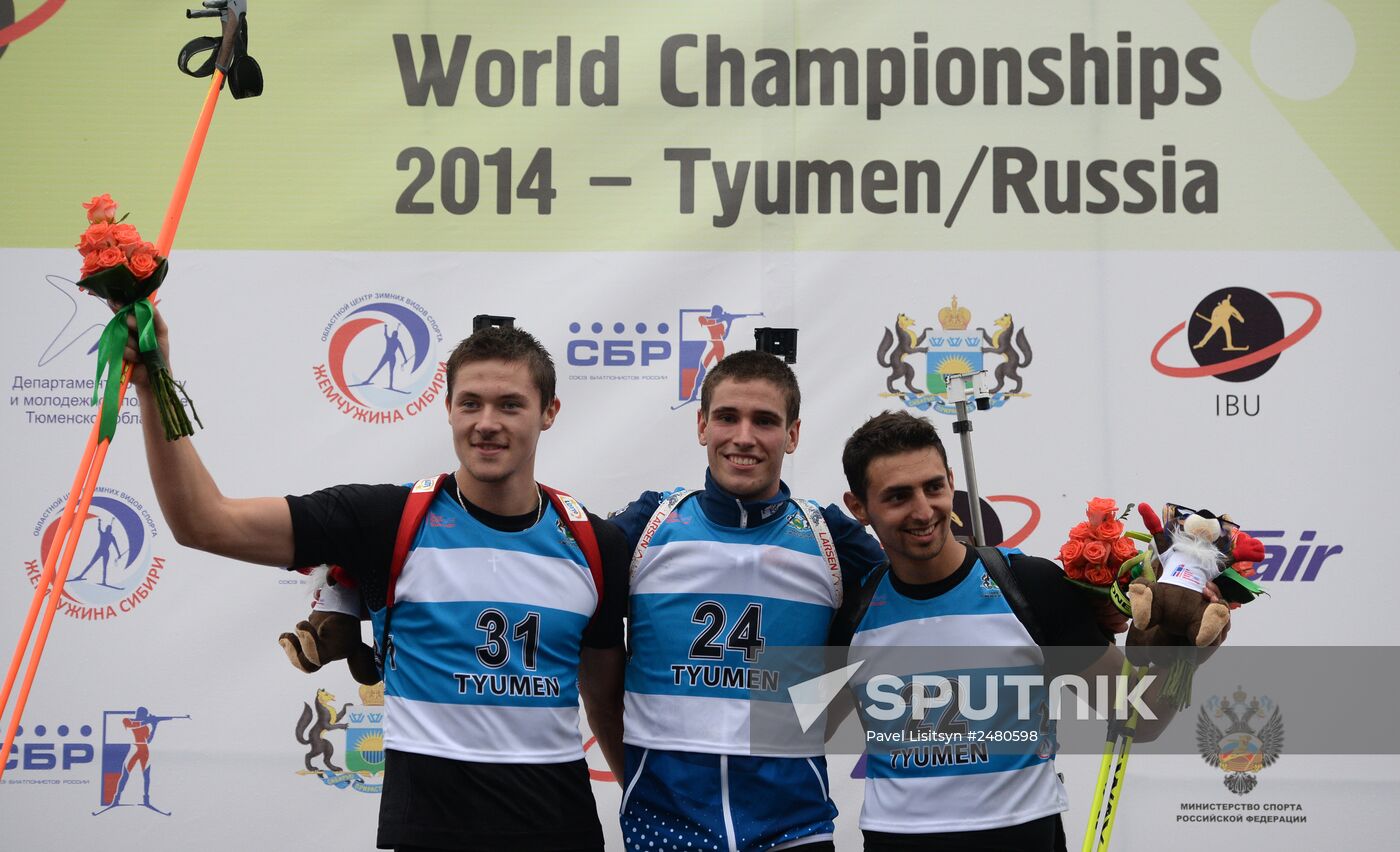 Summer biathlon. World Championships. Juniors. Sprint